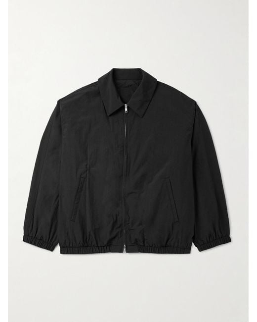Ssstein Black Oversized Nylon Jacket for men