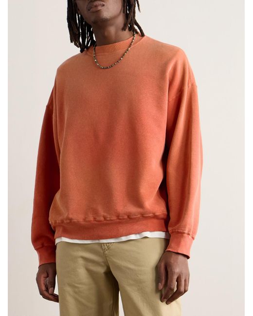 Remi Relief Orange Cotton-jersey Sweatshirt for men