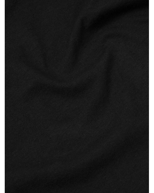 T-shirt in jersey di cotone di Dries Van Noten in Black da Uomo