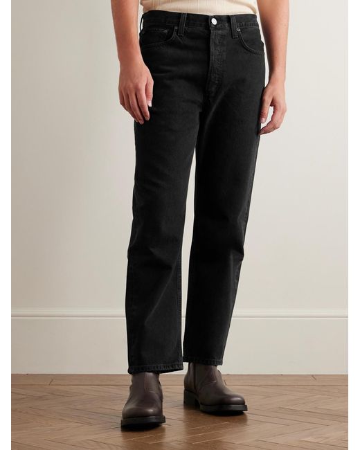 Agolde Black 90's Straight-Leg Jeans for men