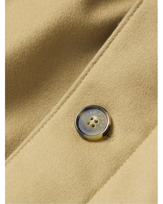 Loro Piana Brown Storm System Cashmere-Felt Bomber Jacket for men