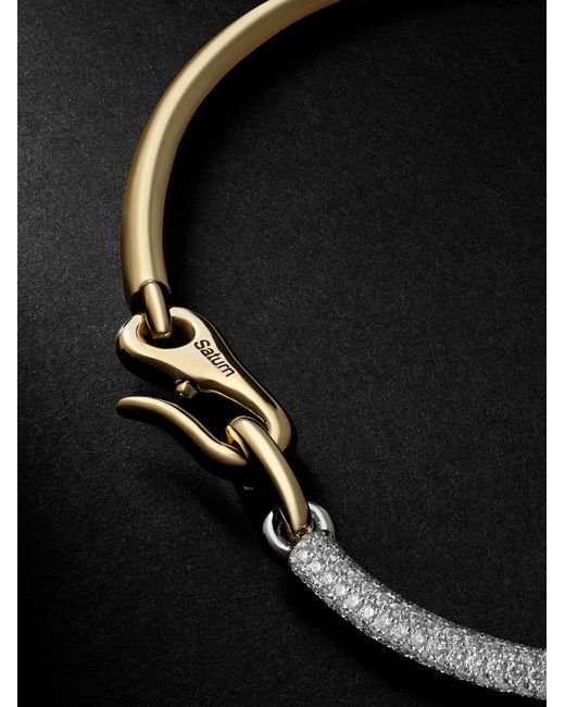 MAOR Black The Equinox 18-karat Gold Diamond Bracelet for men