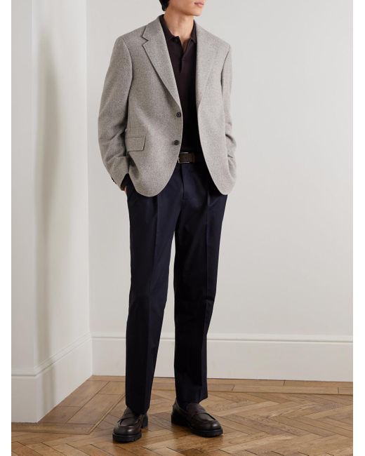 Mr P. Gray Oversized Wool And Camel-Blend Tweed Suit Jacket for men