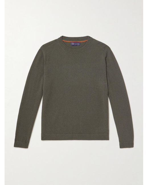 N.Peal Cashmere Green Stanley Tucci Cashmere Organic Sweater for men