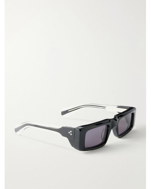 Jacques Marie Mage Black Rimbaud Square-Frame Acetate Sunglasses for men