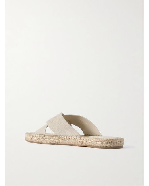 Zegna White Panarea Suede Sandals for men