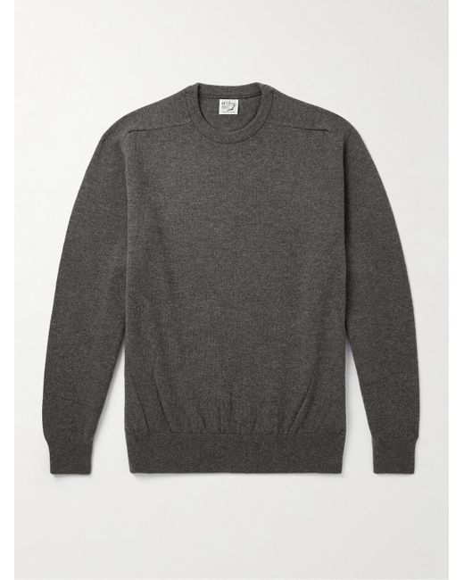 Orslow Gray Wool Sweater for men