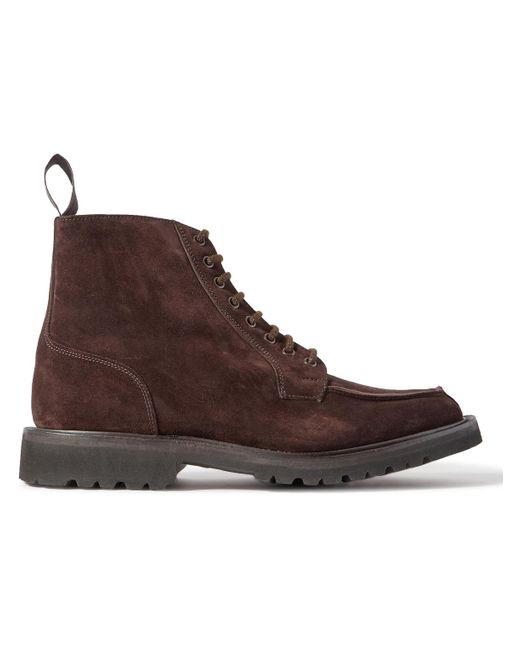 Tricker's Brown Lawrence Suede Boots for men