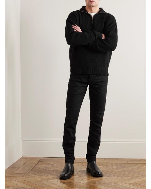 Tom Ford Black Slim-fit Selvedge Jeans for men