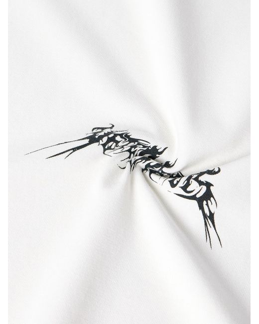 Vetements White Logo-print Cotton-jersey T-shirt for men