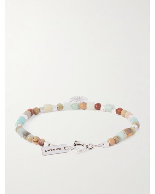 Isabel Marant Natural Tone And Jasper Beaded Bracelet for men