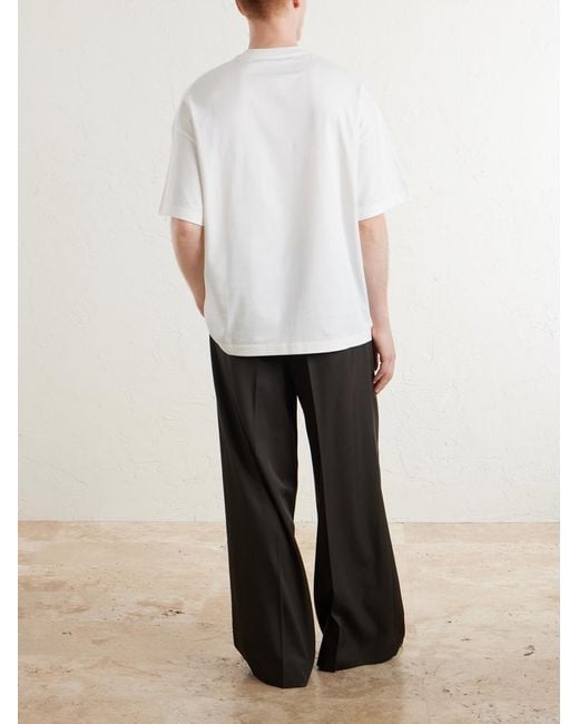 Jil Sander White Cotton-Jersey T-Shirt for men