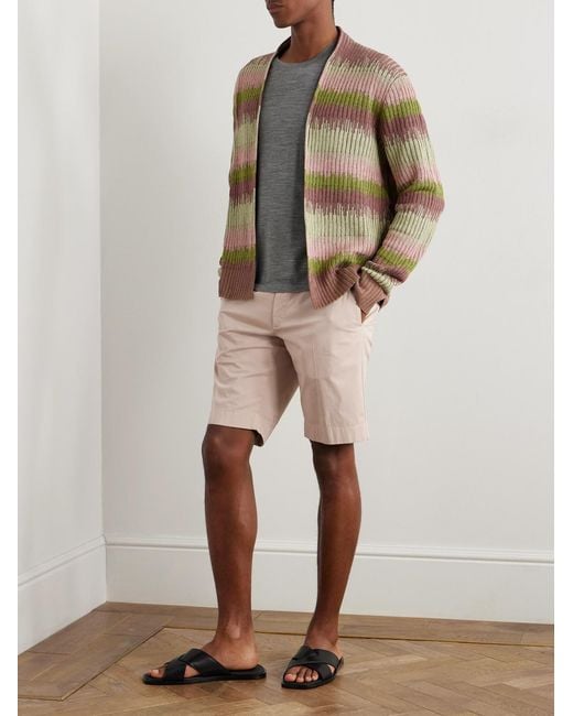 Slowear Natural Venezia 1951 Slim-Fit Straight-Leg Cotton-Blend Bermuda Shorts for men