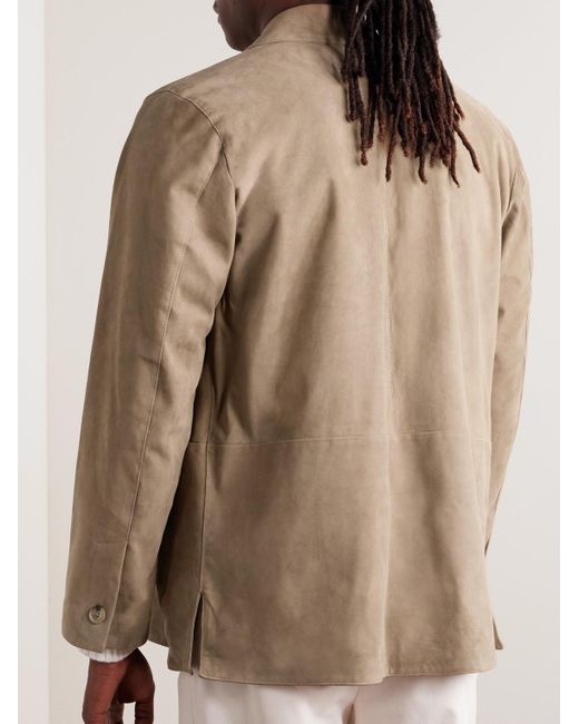 Saman Amel Natural Suede Jacket for men