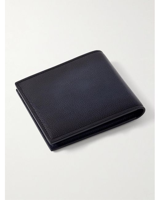 Berluti Blue Makore Scritto Venezia Softy Leather Wallet for men
