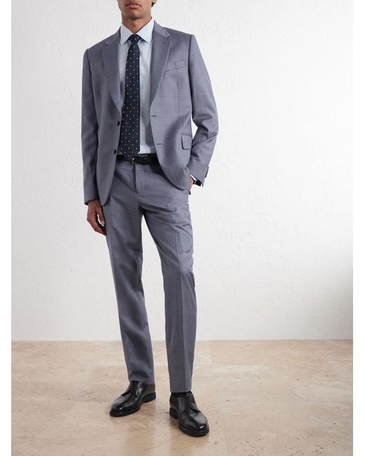 Paul Smith Blue Wool-Twill Suit Jacket for men