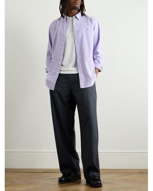 Polo Ralph Lauren Purple Button-Down Collar Cotton Oxford Shirt for men