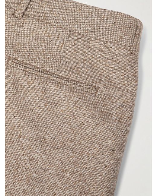 Umit Benan Natural Straight-Leg Wool And Cashmere-Blend Suit Trousers for men