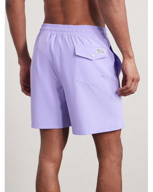 Polo Ralph Lauren Purple Traveler Straight-leg Mid-length Recycled Swim Shorts for men