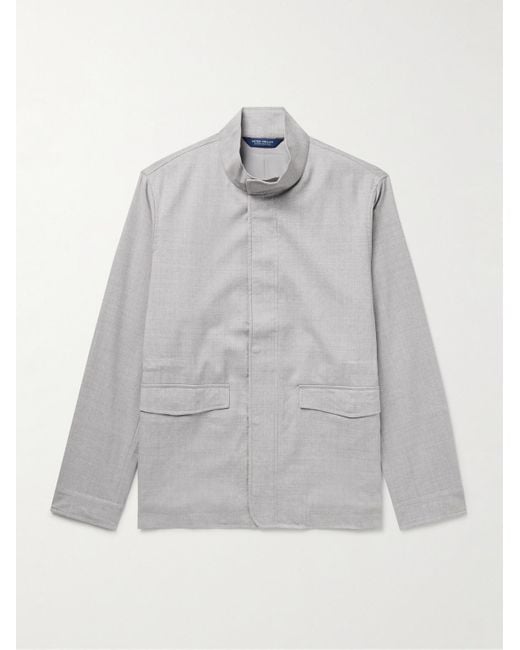 Peter Millar Gray Excursionist Lite Wool Jacket for men