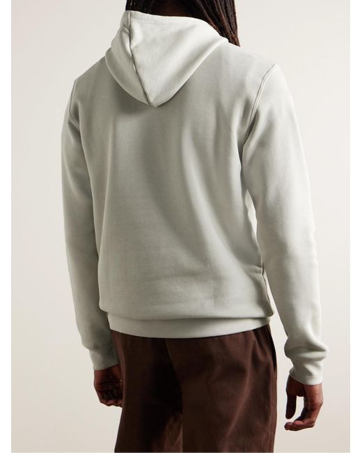 Felpa in jersey di misto cotone con cappuccio e logo ricamato Essential di Adidas Originals in Gray da Uomo