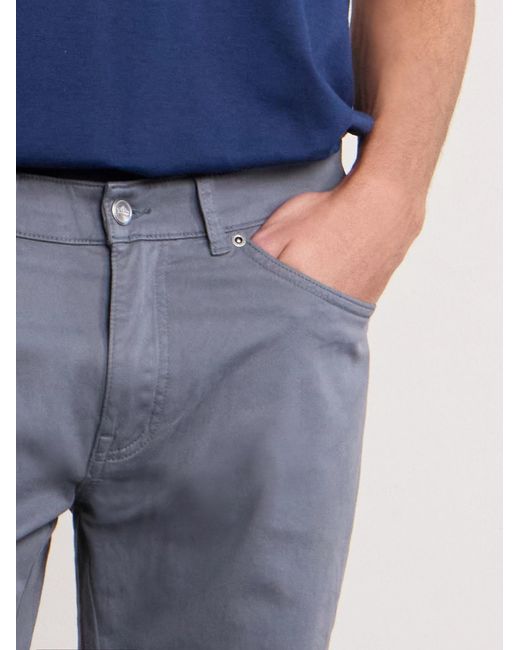 Peter Millar Blue Signature Straight-leg Cotton-blend Sateen Trousers for men