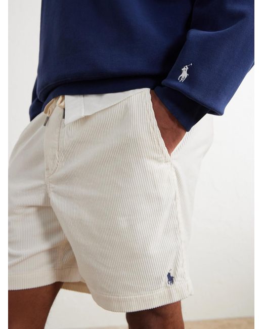 Polo Ralph Lauren Blue Appliquéd Cotton-Blend Jersey Sweatshirt for men