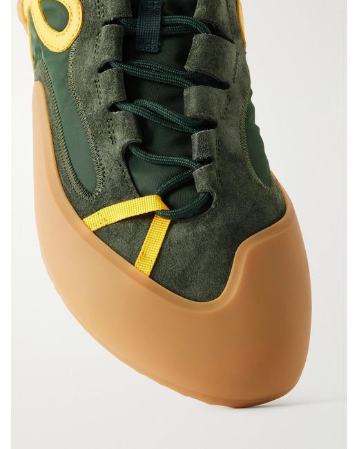 Loewe Green Grip Suede-trimmed Nylon Sneakers for men