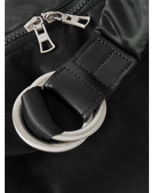 Master Piece Black Ark Leather-Trimmed Nylon Shoulder Bag for men