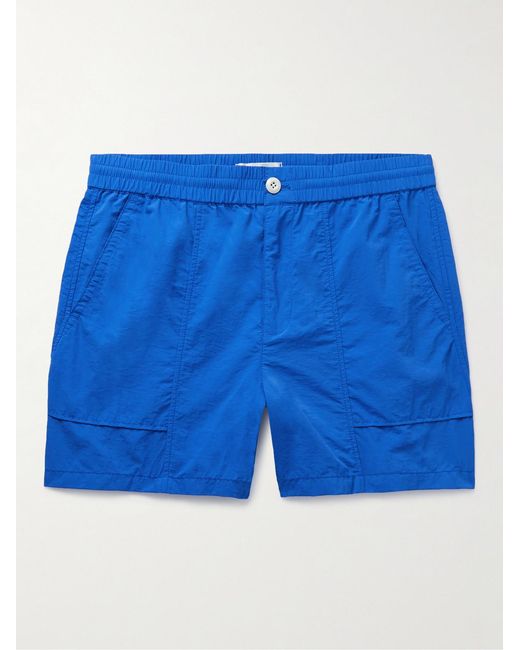 Alex Mill Blue Straight-Leg Nylon Shorts for men