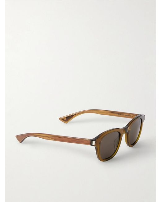 Saint Laurent Brown Round-Frame Acetate Sunglasses for men