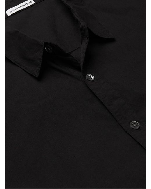 James Perse Black Standard Cotton Shirt for men