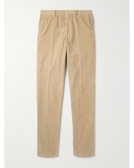 Loro Piana Natural Jarno Hamptons Straight-Leg Cotton-Corduroy Trousers for men