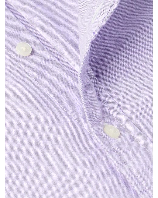 Polo Ralph Lauren Purple Button-Down Collar Cotton Oxford Shirt for men