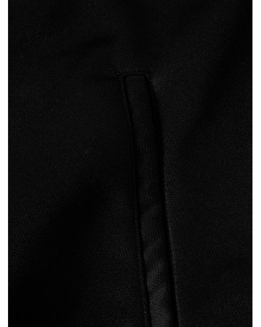 Kapital Black Th.D.D. Webbing-Trimmed Tech-Jersey Track Jacket for men