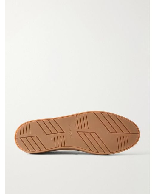 Canali Brown Suede Sneakers for men