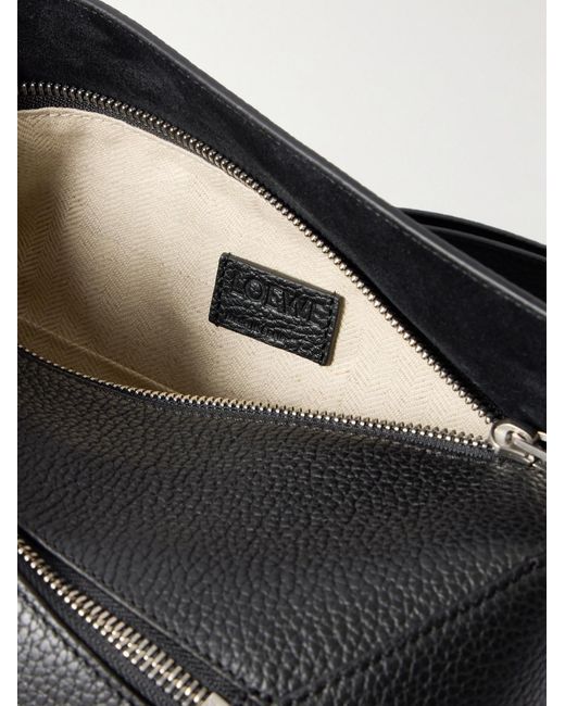 Loewe Black Puzzle Edge Small Full-Grain Leather Belt Bag for men