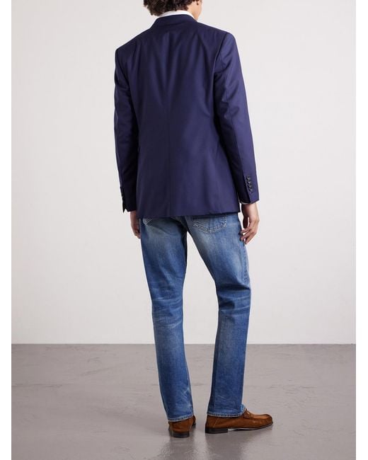 Tom Ford Blue Straight-Leg Selvedge Jeans for men