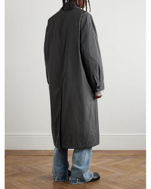 Jil Sander Black Shell Overcoat for men