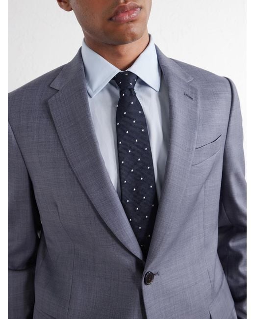 Paul Smith Blue Wool-Twill Suit Jacket for men