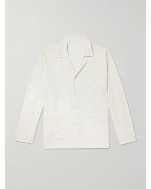 STÒFFA Natural Wool-Seersucker Overshirt for men