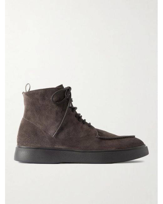 Officine Creative Brown Frame 004 Suede Chukka Boots for men