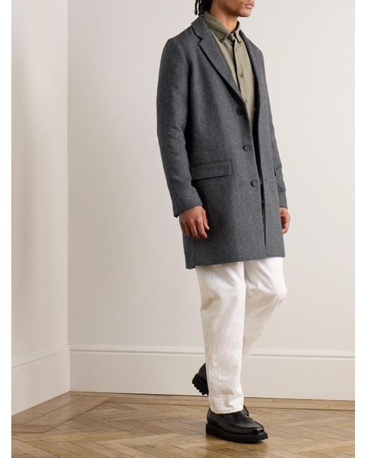 ジャケット・アウター A.P.C. Ivan Herringbone Wool-Blend Coat A.P.C. Ivan Herringbone Wool-Blend Coat ジャケット・アウター