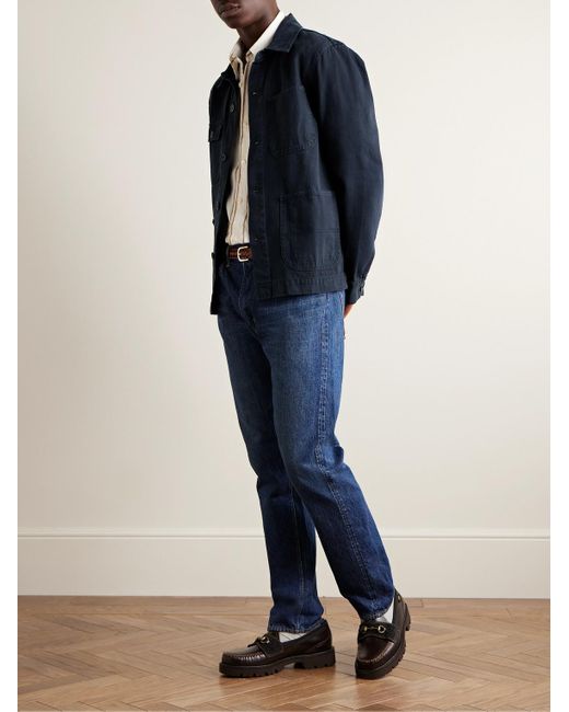 Alex Mill Blue Garment-dyed Recycled-denim Jacket for men