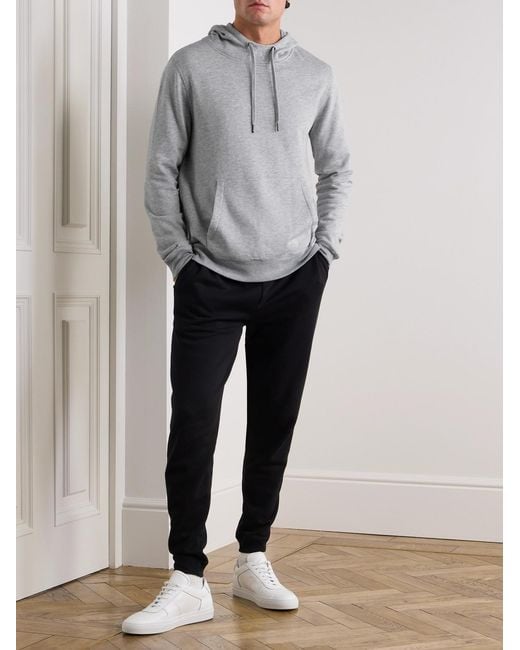 Derek Rose Gray Quinn Cotton And Modal-Blend Jersey Hoodie for men