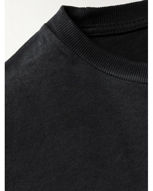 SSAM T-Shirt aus Biobaumwoll-Jersey in Black für Herren