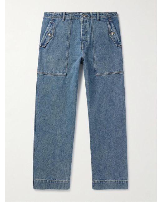 Maison Kitsuné Blue Straight-leg Jeans for men