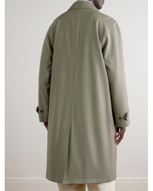 Dunhill Natural Super 130S Merino Wool-Twill Car Coat for men