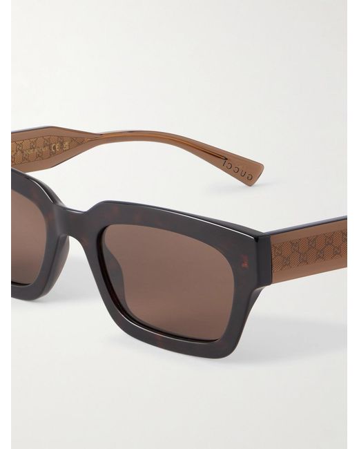 Gucci Multicolor Square-Frame Acetate And-Tone Sunglasses for men