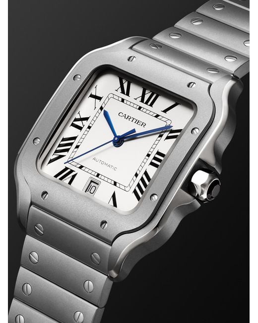 Cartier Black Santos De Large Automatic Titanium Watch, Ref. Wssa0089 for men